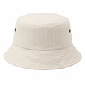 Chapeau bob taille unique en textile crème à texture tissée style décontracté