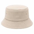 Chapeau bob taille unique en tissu texturé beige pour usage quotidien style décontracté
