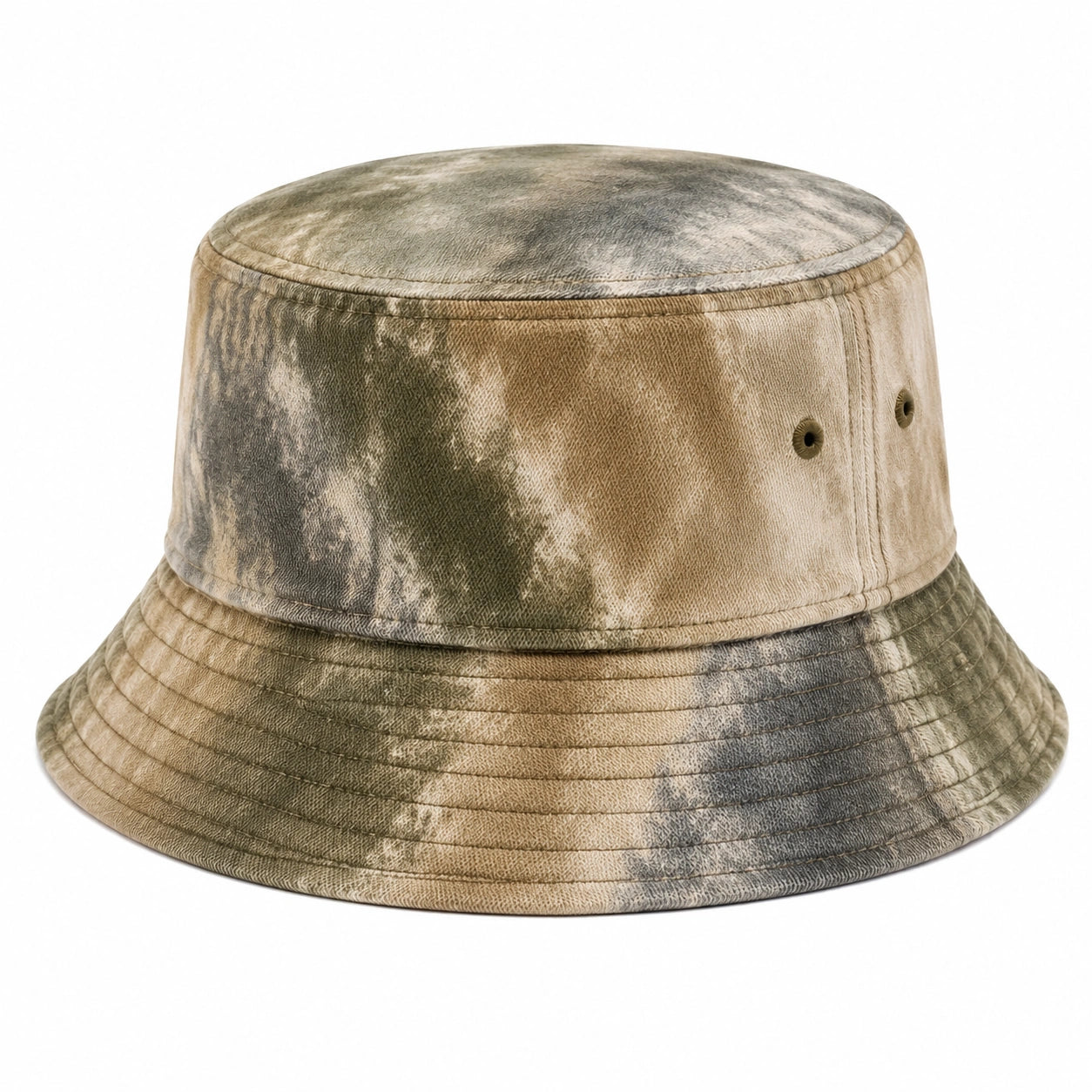 Chapeau bob taille unique en tissu effet suédine beige kaki style délavé