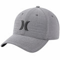 Casquette taille unique en textile gris à visière courbée style sportif