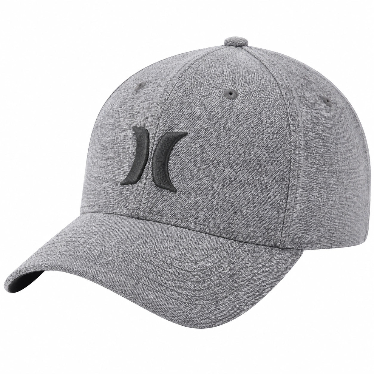 Casquette taille unique en textile gris à visière courbée style sportif